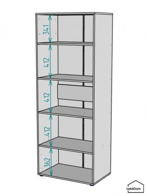 Шкаф Linnea MHR-2PO-2 2050х800х510 (Белый-М 11.1.2) в Кургане - kurgan.mebel24.online | фото 3