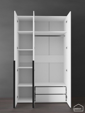 Шкаф Linnea MHR-3-2 2050х1200х510 (Белый-М 11.1.2) в Кургане - kurgan.mebel24.online | фото 5