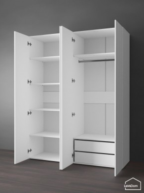 Шкаф Linnea MHR-4PO-2 2050х1600х510 (Белый-М 11.1.2) в Кургане - kurgan.mebel24.online | фото 5