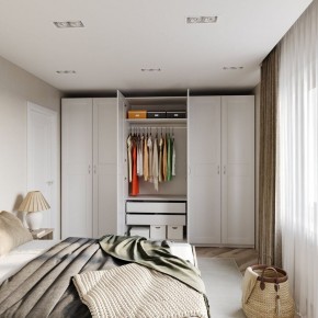 Шкаф МАКС двухдверный узкий, цвет белый в Кургане - kurgan.mebel24.online | фото 4