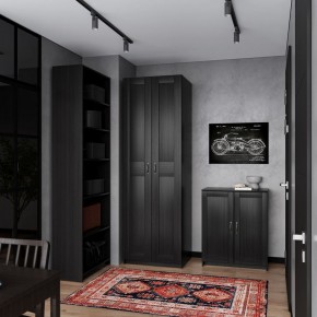 Шкаф МАКС двухдверный узкий, цвет Дуб Венге в Кургане - kurgan.mebel24.online | фото 4