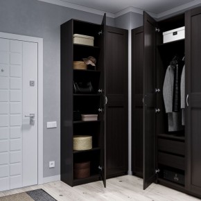 Шкаф МАКС однодверный узкий, цвет Дуб Венге в Кургане - kurgan.mebel24.online | фото 4