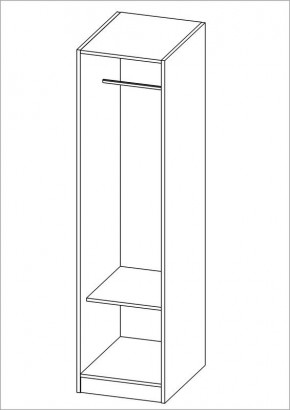 Шкаф ОРИОН однодверный, цвет Дуб Венге в Кургане - kurgan.mebel24.online | фото 2
