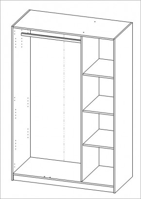 Шкаф ОРИОН трехдверный, цвет Дуб Венге в Кургане - kurgan.mebel24.online | фото 3