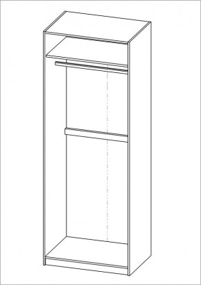 Шкаф ПЕГАС двухдверный, цвет Дуб Сонома в Кургане - kurgan.mebel24.online | фото 3
