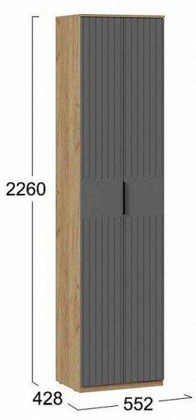 Шкаф платяной Хилтон Исп. 2 в Кургане - kurgan.mebel24.online | фото 6