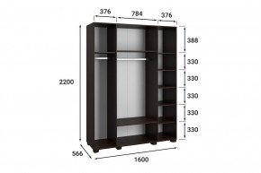 Шкаф платяной Монблан МБ-25К в Кургане - kurgan.mebel24.online | фото 3