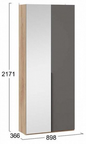 Шкаф платяной Порто СМ-393.07.225 в Кургане - kurgan.mebel24.online | фото 3