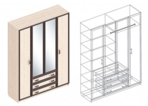 Шкаф "Наоми" 4-х створчатый в Кургане - kurgan.mebel24.online | фото