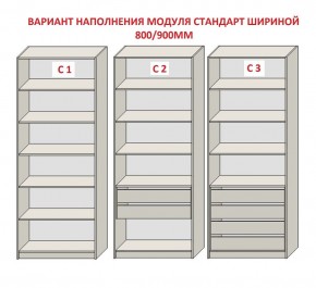 Шкаф распашной серия «ЗЕВС» (PL3/С1/PL2) в Кургане - kurgan.mebel24.online | фото 6