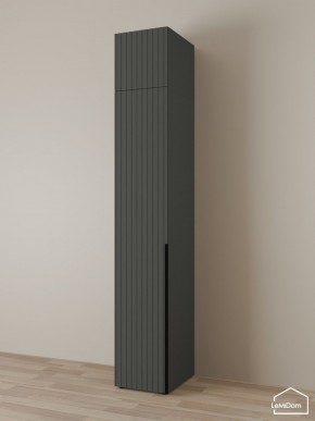 Шкаф с антресолью Linnea MHR-1A-1 2450х400х510 (Графит-М 11.1.25) в Кургане - kurgan.mebel24.online | фото