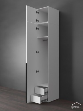 Шкаф с антресолью Linnea MHR-1A-3 2450х400х510 (Белый-М 11.1.2) в Кургане - kurgan.mebel24.online | фото 6