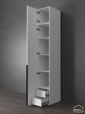 Шкаф с антресолью Linnea MHR-1A-4 2450х400х510 (Белый-М 11.1.1) в Кургане - kurgan.mebel24.online | фото 5