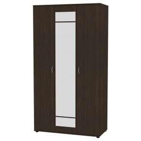 Шкаф с зеркалом "Алиса (H5_M)" ручка скоба (Венге) в Кургане - kurgan.mebel24.online | фото