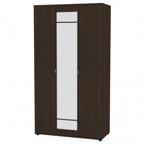 Шкаф с зеркалом "Алиса (H5_M)" с торцевой ручкой (Венге) в Кургане - kurgan.mebel24.online | фото