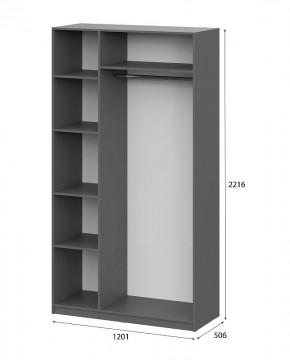Шкаф ШК-5 (1200) Графит серый в Кургане - kurgan.mebel24.online | фото 5
