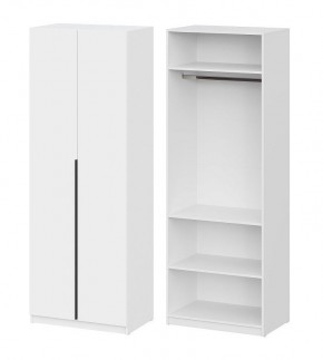 Шкаф ШК-5 + 2 полки (800) Белый текстурный в Кургане - kurgan.mebel24.online | фото