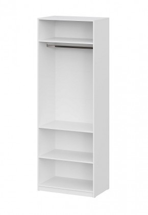 Шкаф ШК-5 + 2 полки (800) Белый текстурный в Кургане - kurgan.mebel24.online | фото 3
