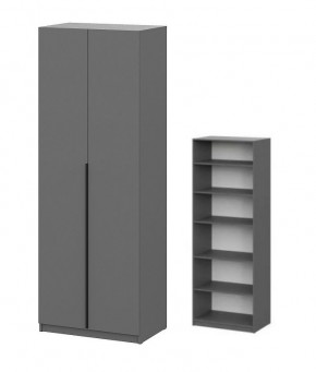 Шкаф ШК-5 + 4 полки (800) Графит в Кургане - kurgan.mebel24.online | фото 1