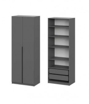 Шкаф ШК-5 + 4 полки + ящики (800) Графит в Кургане - kurgan.mebel24.online | фото