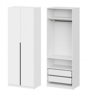 Шкаф ШК-5 + 2 полки + ящики (800) Белый текстурный в Кургане - kurgan.mebel24.online | фото