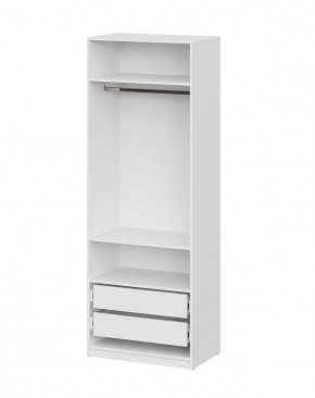 Шкаф ШК-5 + 2 полки + ящики (800) Белый текстурный в Кургане - kurgan.mebel24.online | фото 3