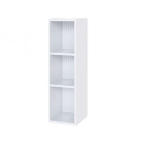 Шкаф Сириния навесной открытый белый/МДФ белый снег в Кургане - kurgan.mebel24.online | фото