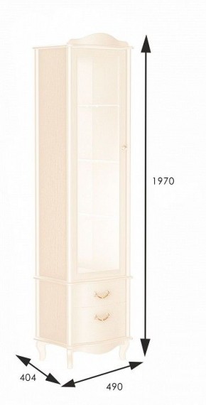 Шкаф-витрина Джульетта в Кургане - kurgan.mebel24.online | фото 2