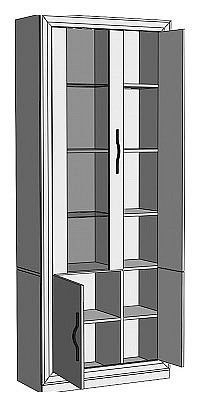 Шкаф-витрина Нобиле ШВтВ-ФСД-ФГК в Кургане - kurgan.mebel24.online | фото 2