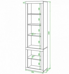 Шкаф-витрина Toivo ВтВ-ФС в Кургане - kurgan.mebel24.online | фото 2