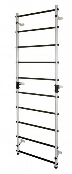Шведская стенка (труба) 750х2450мм цв. белый-черный в Кургане - kurgan.mebel24.online | фото