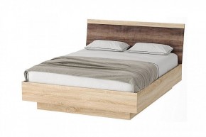СОНАТА КРС-1600 Кровать с ПМ (дуб сонома/дуб сакраменто) в Кургане - kurgan.mebel24.online | фото