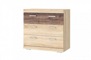 СОНАТА КС-900 Комод 3ящ. (дуб сонома/дуб сакраменто) в Кургане - kurgan.mebel24.online | фото