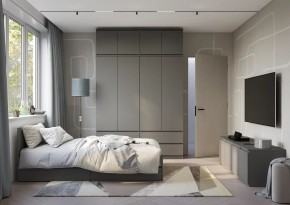 Спальня Симпл (графит) модульная в Кургане - kurgan.mebel24.online | фото 52