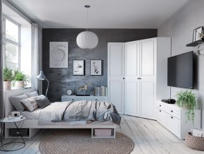 Спальня Софт (модульная) Белый/Эмаль белая F26 в Кургане - kurgan.mebel24.online | фото
