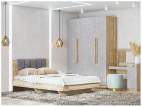 Спальня ТЕСС (Дуб крафт золотой/Пепельный светлый) в Кургане - kurgan.mebel24.online | фото