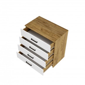 Спальный гарнитур Евро (модульный) Крафт/Белый в Кургане - kurgan.mebel24.online | фото 11