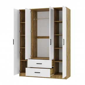 Спальный гарнитур Евро (модульный) Крафт/Белый в Кургане - kurgan.mebel24.online | фото 26