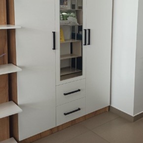 Спальный гарнитур Евро (модульный) Крафт/Белый в Кургане - kurgan.mebel24.online | фото 30