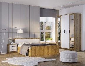 Спальный гарнитур Евро (модульный) Крафт/Белый в Кургане - kurgan.mebel24.online | фото 8