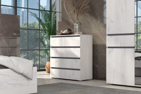 Спальный гарнитур Лиана (Дуб Крафт Белый/Графит) в Кургане - kurgan.mebel24.online | фото 6