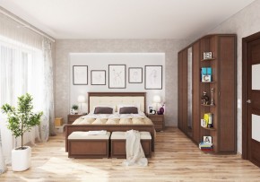 Спальный гарнитур Ливорно орех в Кургане - kurgan.mebel24.online | фото