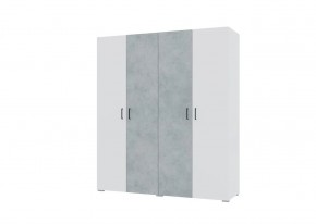 Спальный гарнитур NOVA (модульный) белый/бетон в Кургане - kurgan.mebel24.online | фото 5