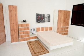 Спальный гарнитур Парус (Белый/Вотан) 1400 (Вариант-2) в Кургане - kurgan.mebel24.online | фото