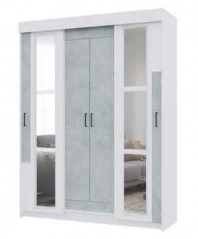 Спальный гарнитур VICTOR (модульный) Белый-Бетон в Кургане - kurgan.mebel24.online | фото 12