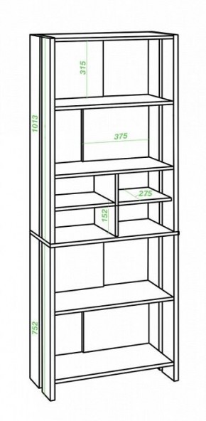 Стеллаж Домино Lite СТЛ-ОВХ в Кургане - kurgan.mebel24.online | фото 2