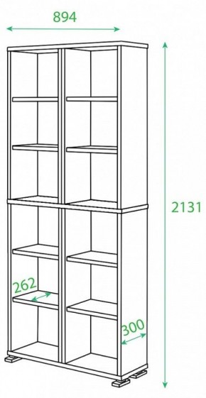 Стеллаж Домино нельсон ПУ-30-1 в Кургане - kurgan.mebel24.online | фото 2