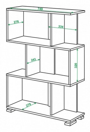 Стеллаж Домино нельсон СЛ-5-3 в Кургане - kurgan.mebel24.online | фото 2