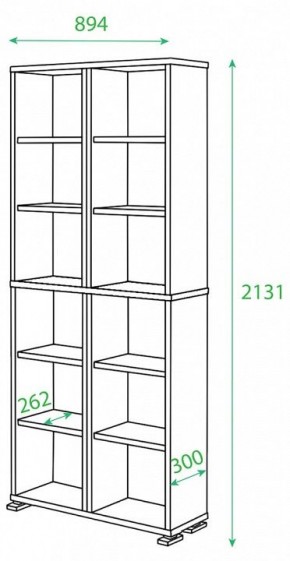 Стеллаж Домино ПУ-30-1 в Кургане - kurgan.mebel24.online | фото 2