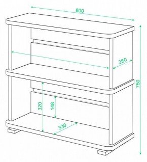 Стеллаж Домино СБ-25/2 в Кургане - kurgan.mebel24.online | фото 2